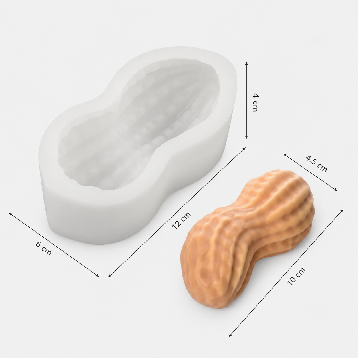 Stampo Arachide Realistica Silicone Certificato