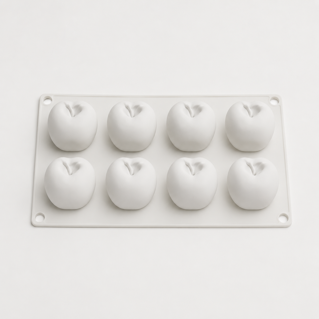 8pcs Mela Stampo Silicone 3D